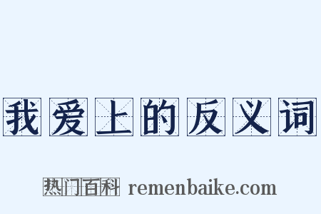 我爱上的反义词是什么意思的图片